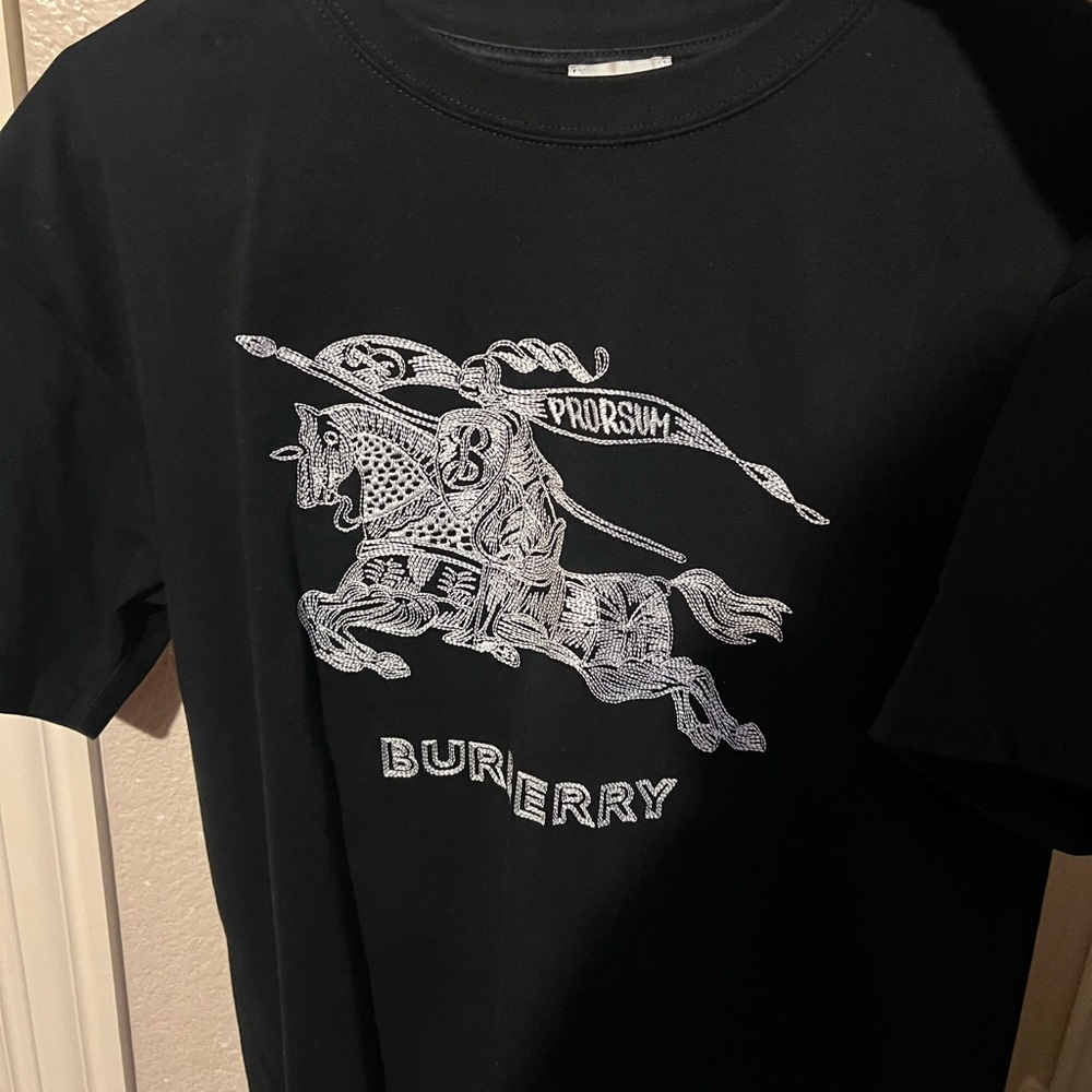 Burberry Black Graphic Men's Shirt